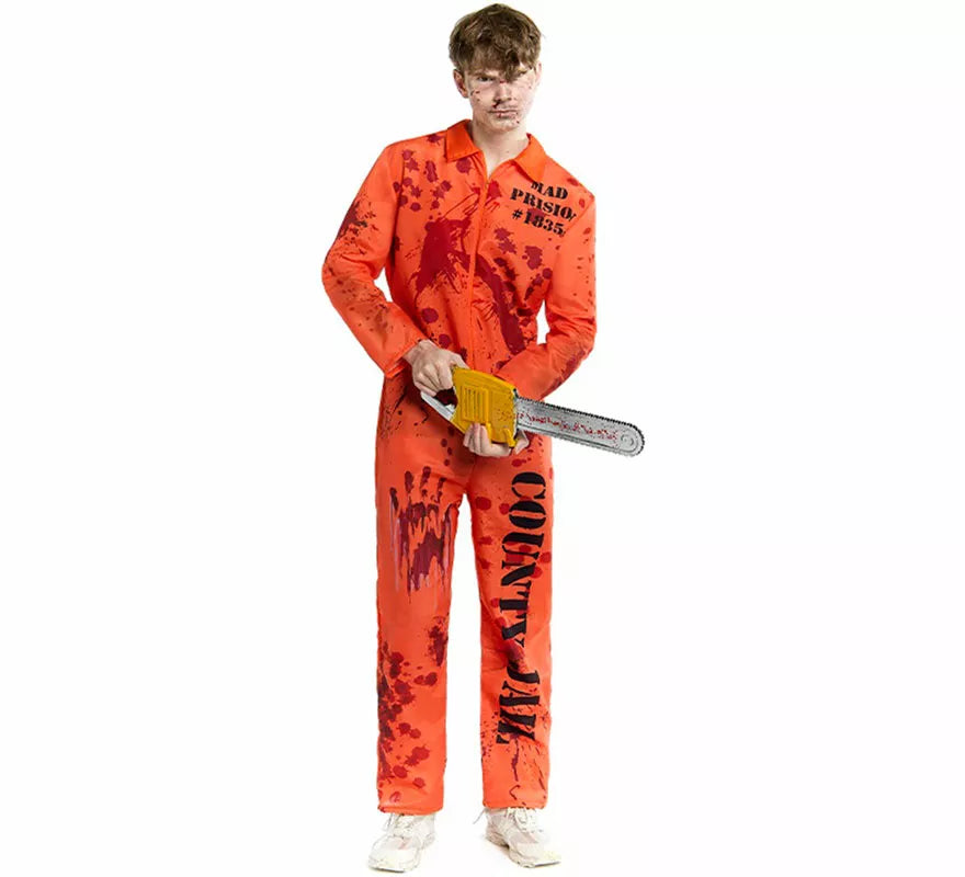 Translation missing: it.Disfraz de Preso Sangriento para hombre