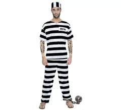 Costume da prigioniero del tatuaggio per un uomo