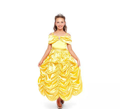 Costume da principessa delle fiabe gialla per bambina