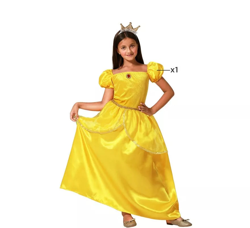 Translation missing: it.Disfraz de Princesa amarilla para niña
