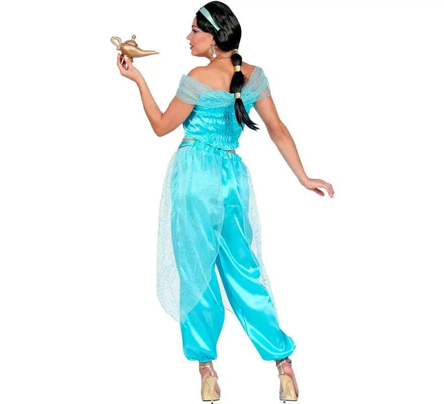 Translation missing: it.Disfraz de Princesa Árabe azul para mujer