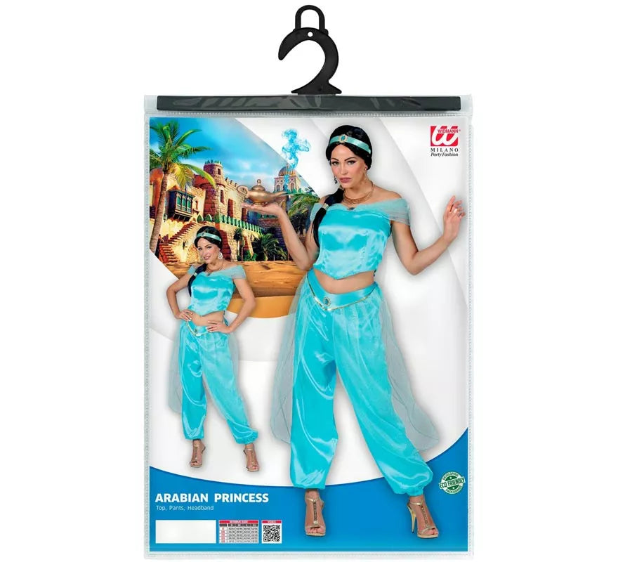 Translation missing: it.Disfraz de Princesa Árabe azul para mujer