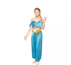 Costume da principessa araba blu per bambina