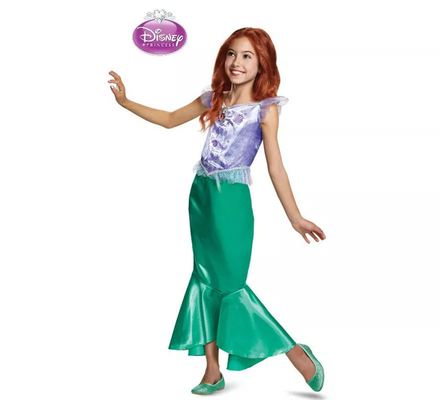 Translation missing: it.Disfraz de Princesa Ariel Clásica para niña