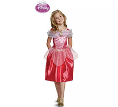 Costume classico da principessa Aurora bella addormentata per bambina