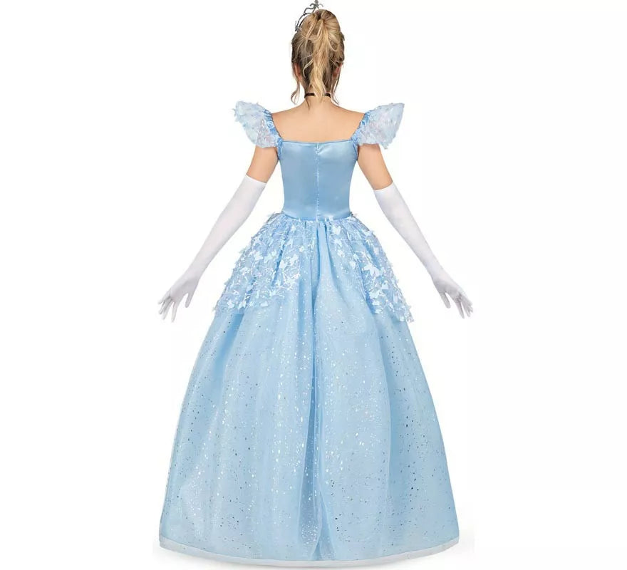 Translation missing: es.Disfraz de Princesa azul celeste de cuento para mujer