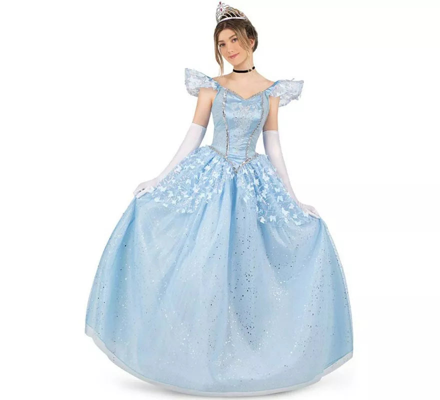 Translation missing: es.Disfraz de Princesa azul celeste de cuento para mujer