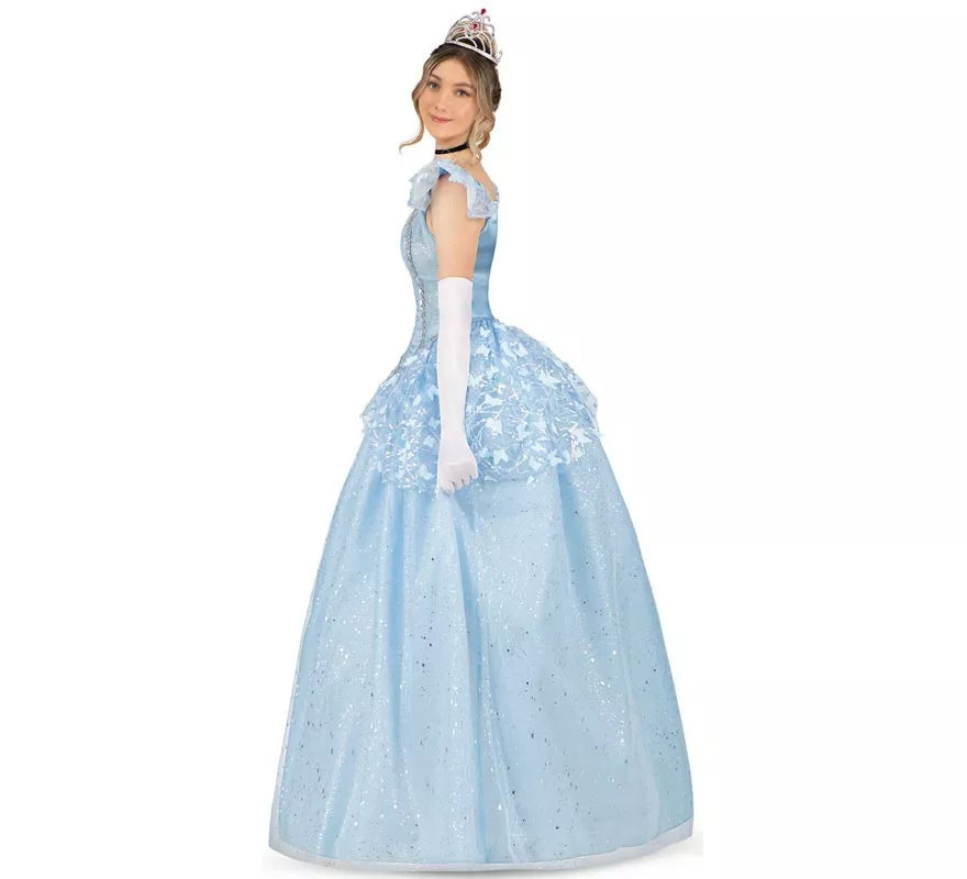 Translation missing: es.Disfraz de Princesa azul celeste de cuento para mujer