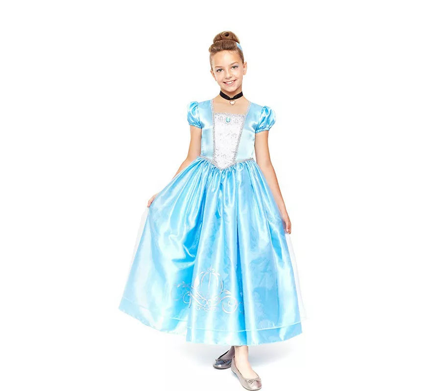 Translation missing: es.Disfraz de Princesa Azul de Cuento de Hadas para niña