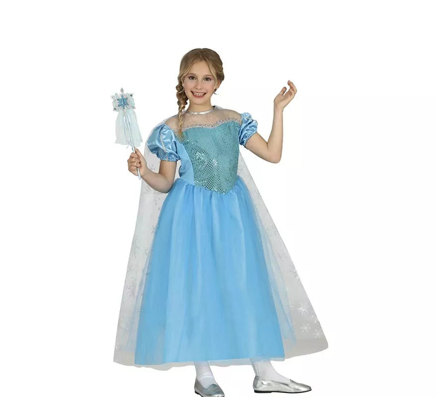 Translation missing: es.Disfraz de Princesa Azul de Hielo para niña