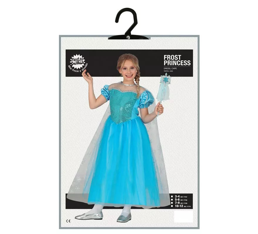 Translation missing: es.Disfraz de Princesa Azul de Hielo para niña