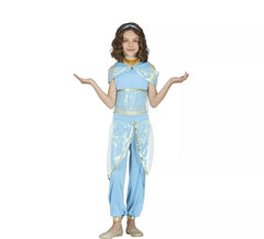 Costume blu da principessa del deserto per bambina