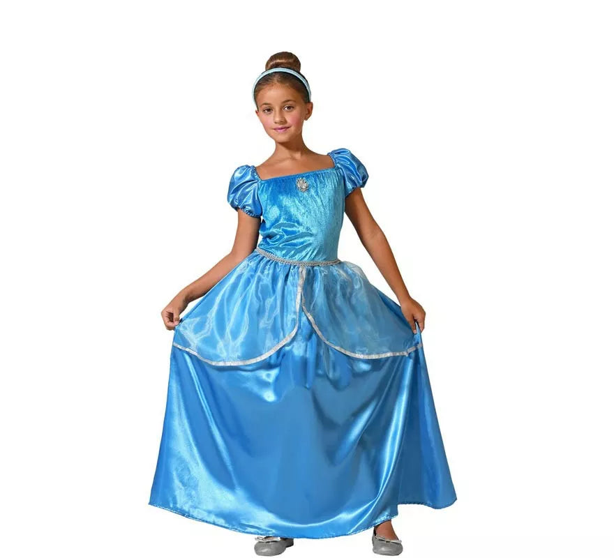 Translation missing: it.Disfraz de Princesa azul para niña