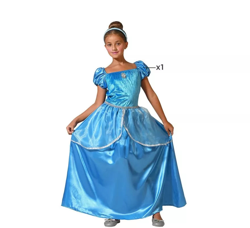 Translation missing: it.Disfraz de Princesa azul para niña