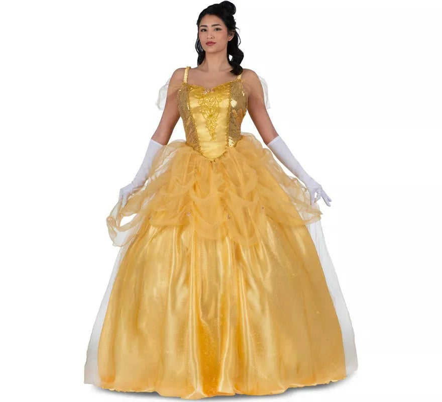 Translation missing: it.Disfraz de Princesa Bella amarilla para mujer