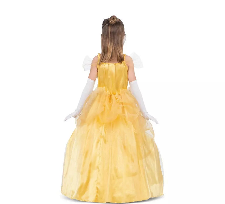 Translation missing: it.Disfraz de Princesa Bella amarilla para niña