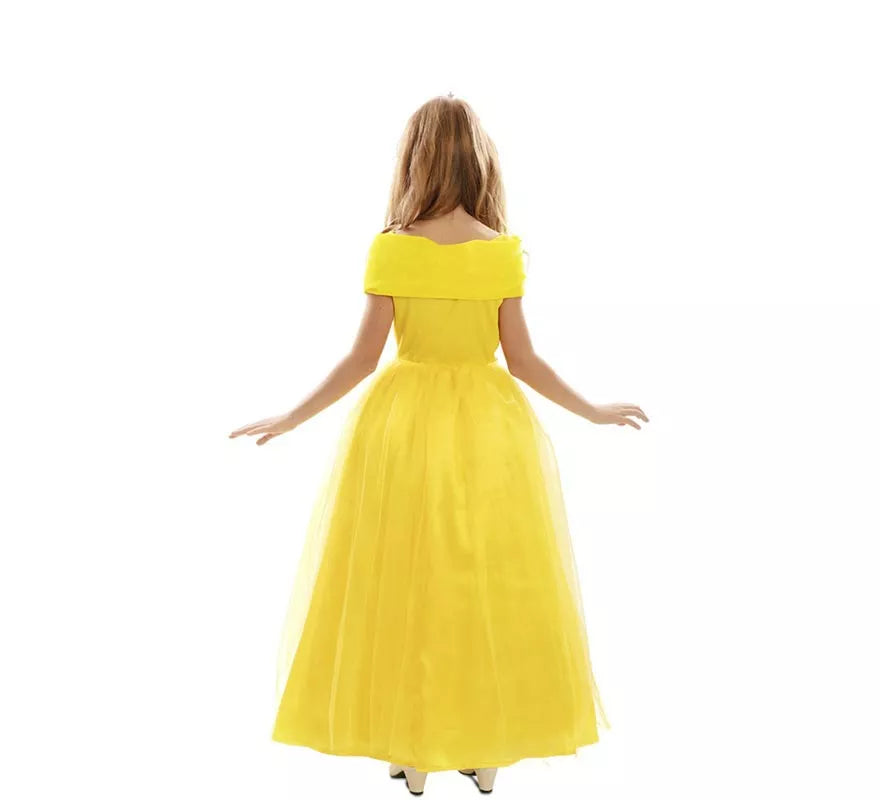 Disfraz de Princesa de Cuento amarilla para niña