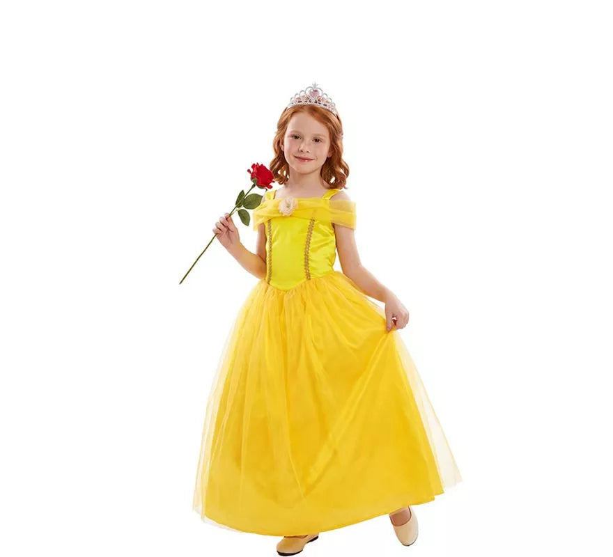 Translation missing: it.Disfraz de Princesa de Cuento amarilla para niña