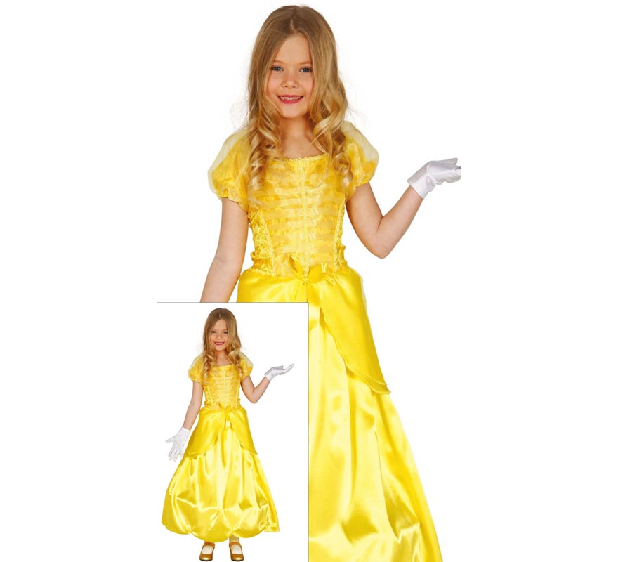 Translation missing: it.Disfraz de Princesa de Cuento amarilla para niña