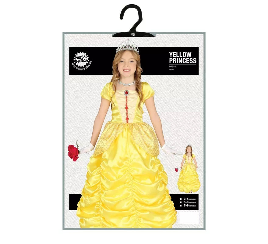 Translation missing: it.Disfraz de Princesa de cuento Amarilla para niña
