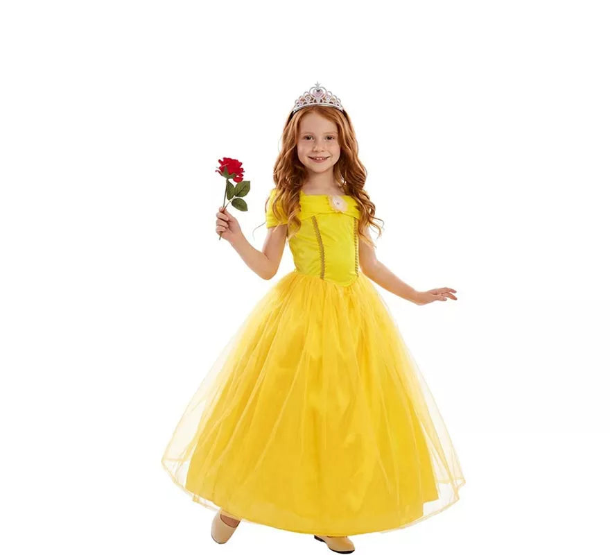Translation missing: it.Disfraz de Princesa de Cuento amarilla para niña