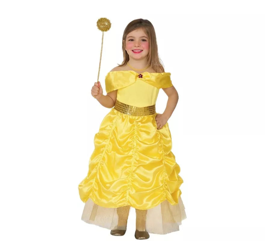 Translation missing: es.Disfraz de Princesa de Cuento amarilla para niña
