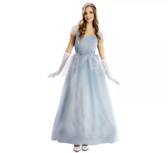 Costume da principessa delle fiabe blu per donna