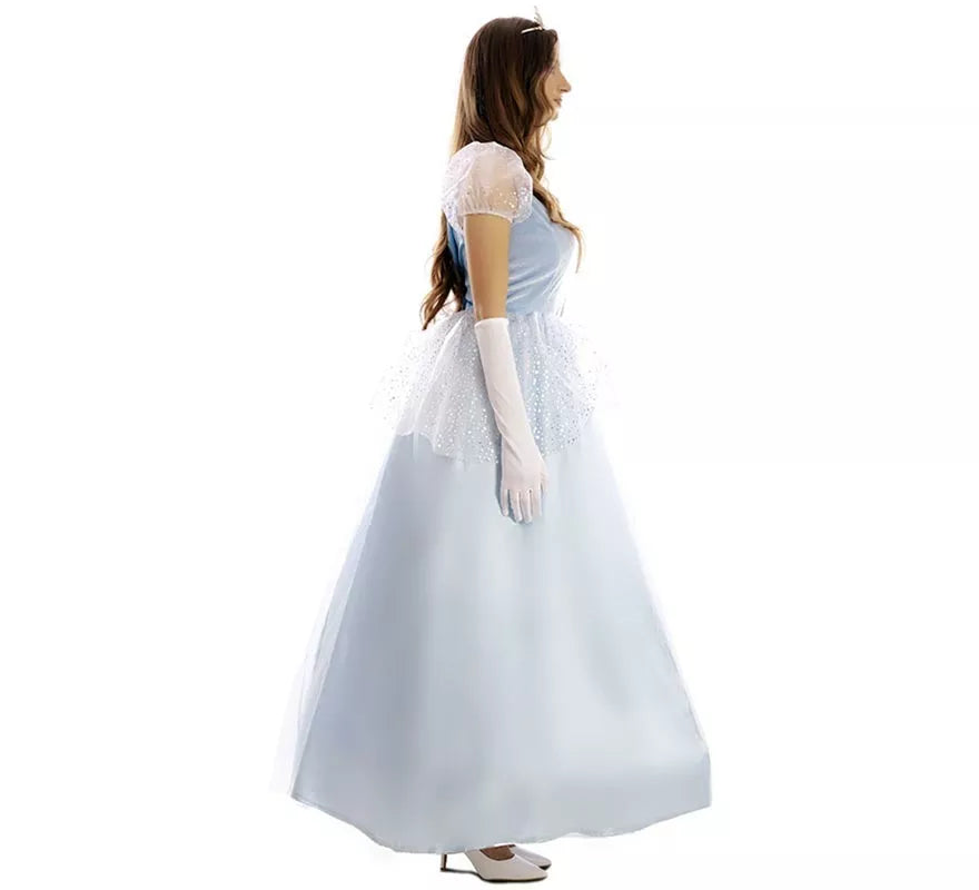 Disfraz de Princesa de Cuento azul para mujer