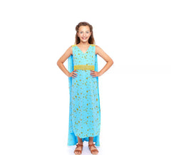 Costume da principessa drago blu per bambina