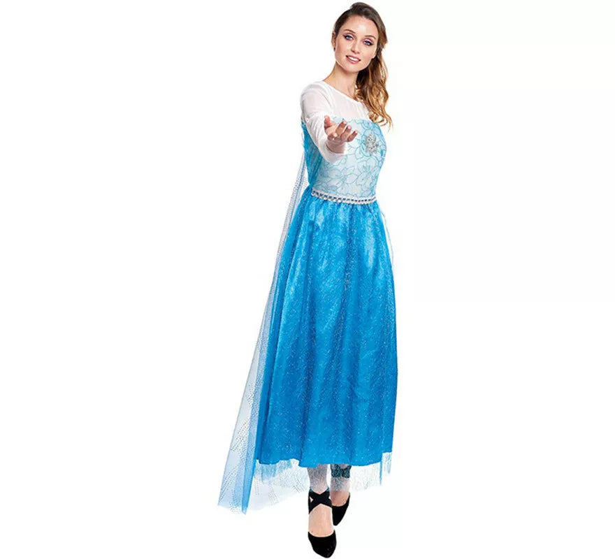 Translation missing: it.Disfraz de Princesa del Hielo Azul para mujer