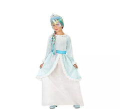 Costume da Principessa del ghiaccio azzurro per bambina