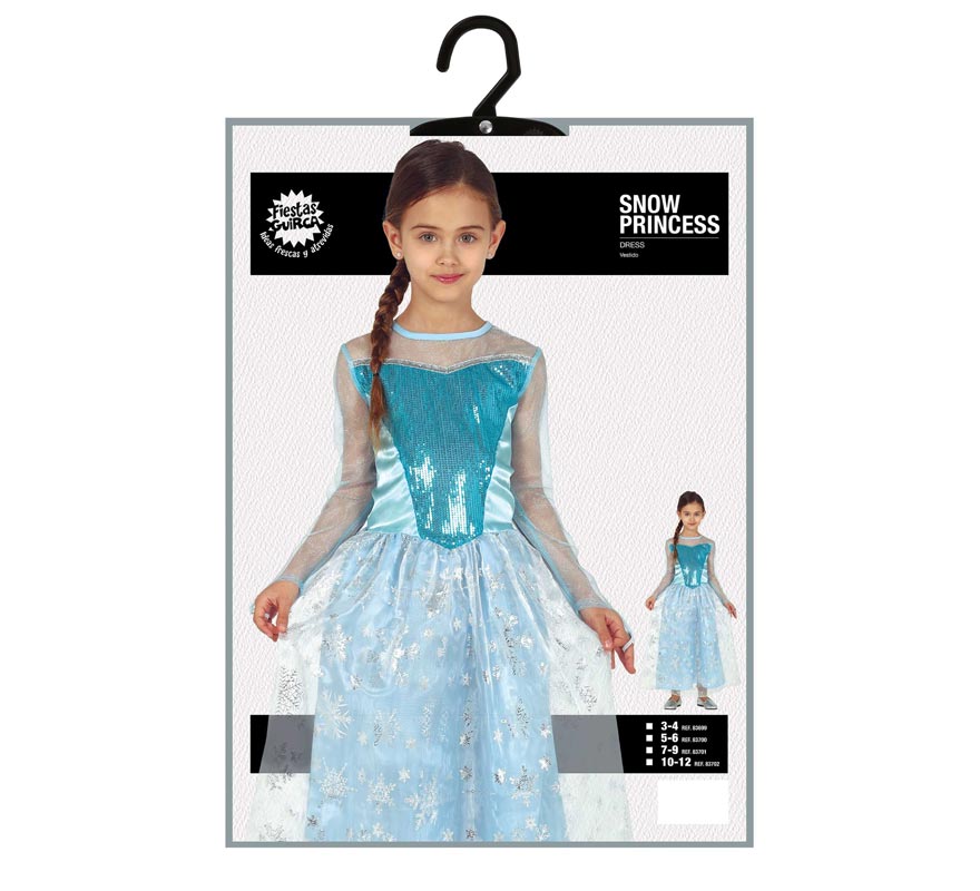 Translation missing: it.Disfraz de Princesa del Hielo para niña
