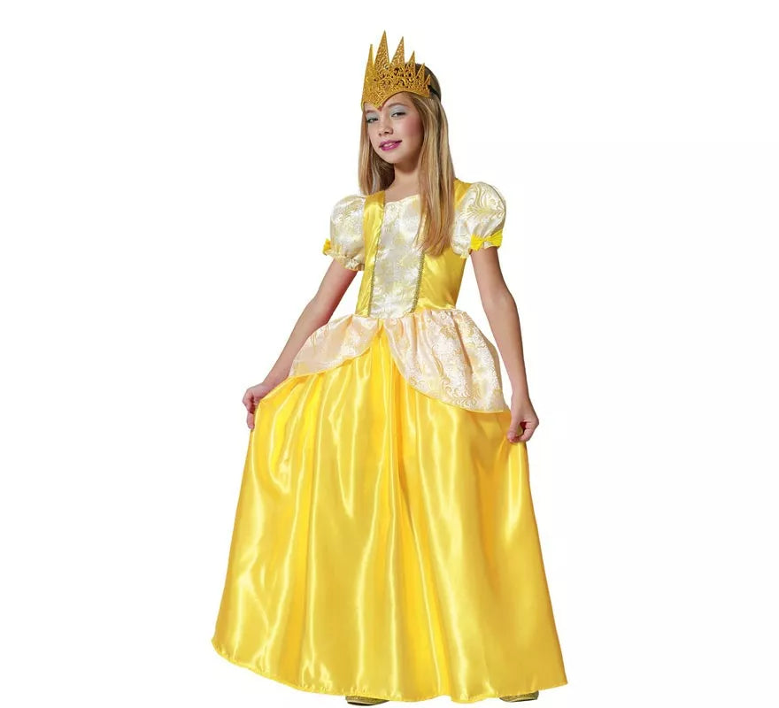 Translation missing: it.Disfraz de Princesa dorada de Cuento para niña