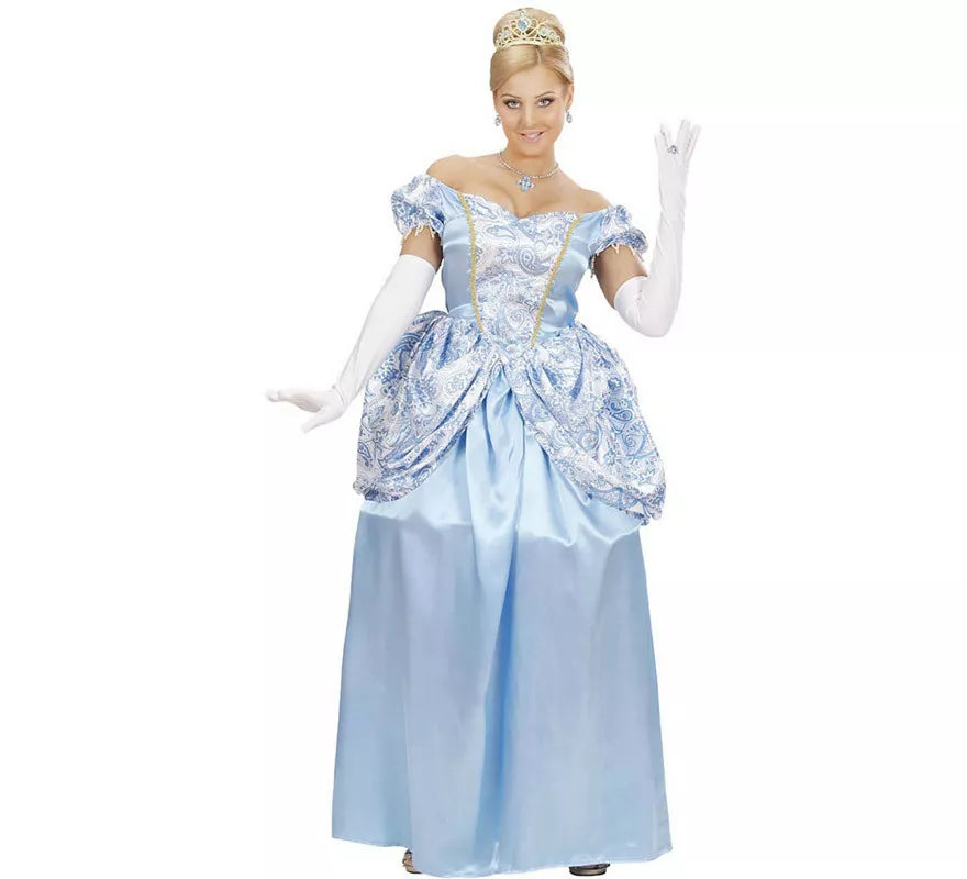 Translation missing: es.Disfraz de Princesa Encantadora Azul Claro para mujer