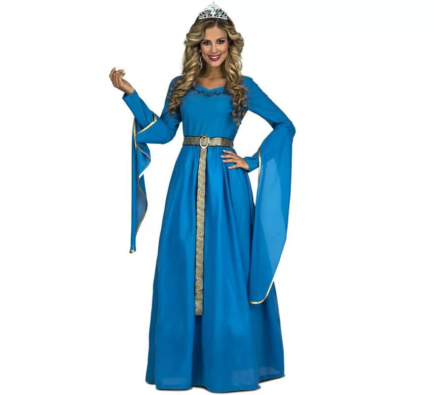 Translation missing: it.Disfraz de Princesa Medieval Azul para mujer