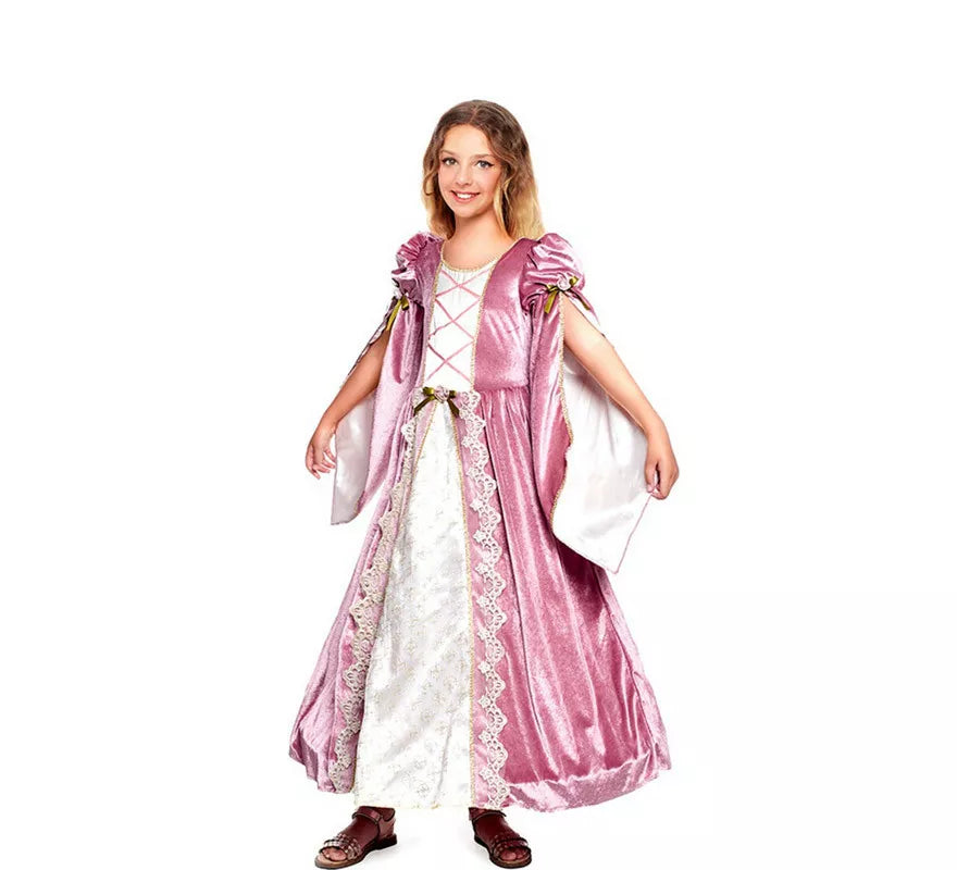 Translation missing: it.Disfraz de Princesa Medieval Púrpura para niña