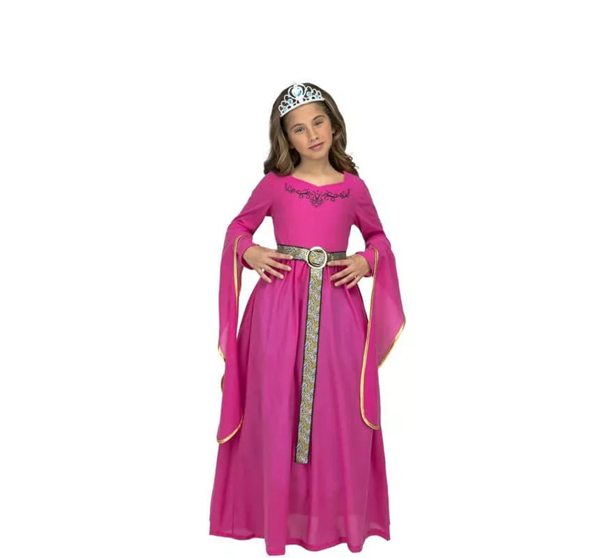 Translation missing: it.Disfraz de Princesa Medieval Rosa para niña
