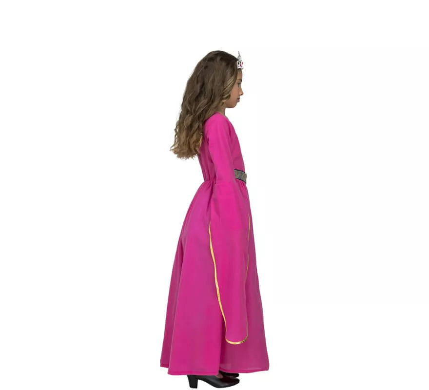 Translation missing: es.Disfraz de Princesa Medieval Rosa para niña