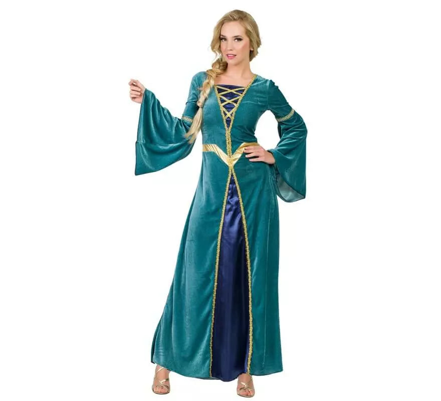 Translation missing: it.Disfraz de Princesa Medieval Verde para mujer