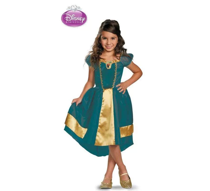 Disfraz de Princesa Mérida Clásica para niña