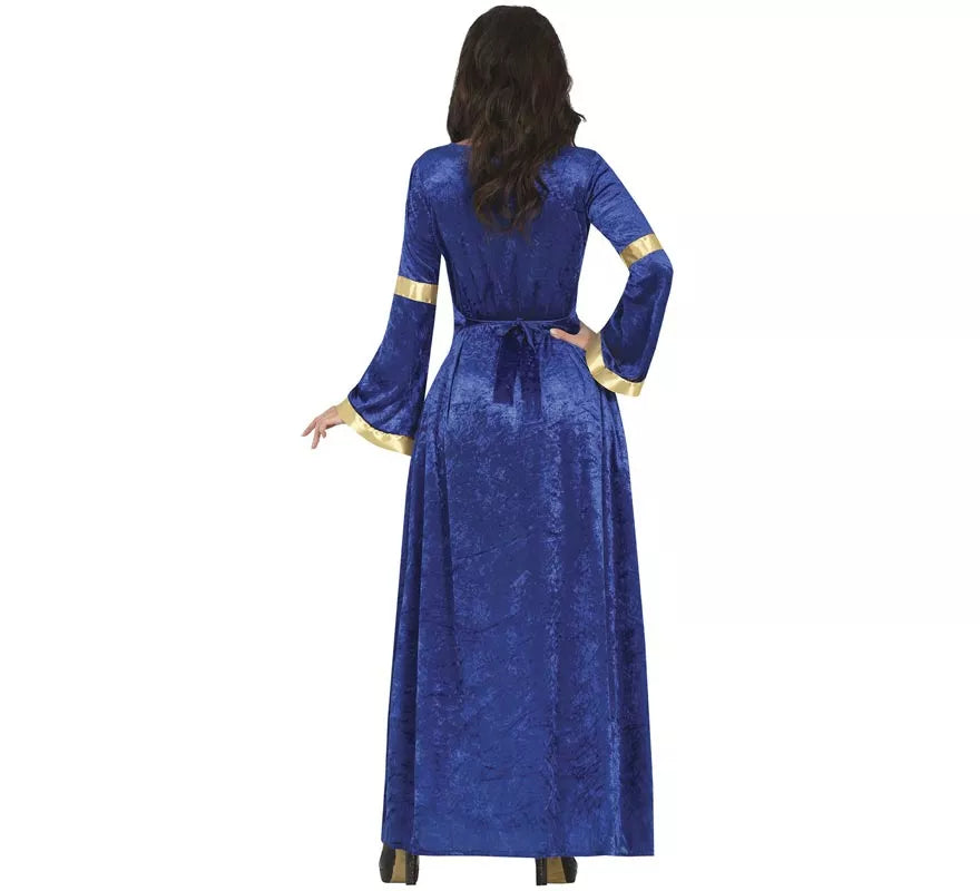 Translation missing: es.Disfraz de Princesa o Noble Medieval azul para mujer