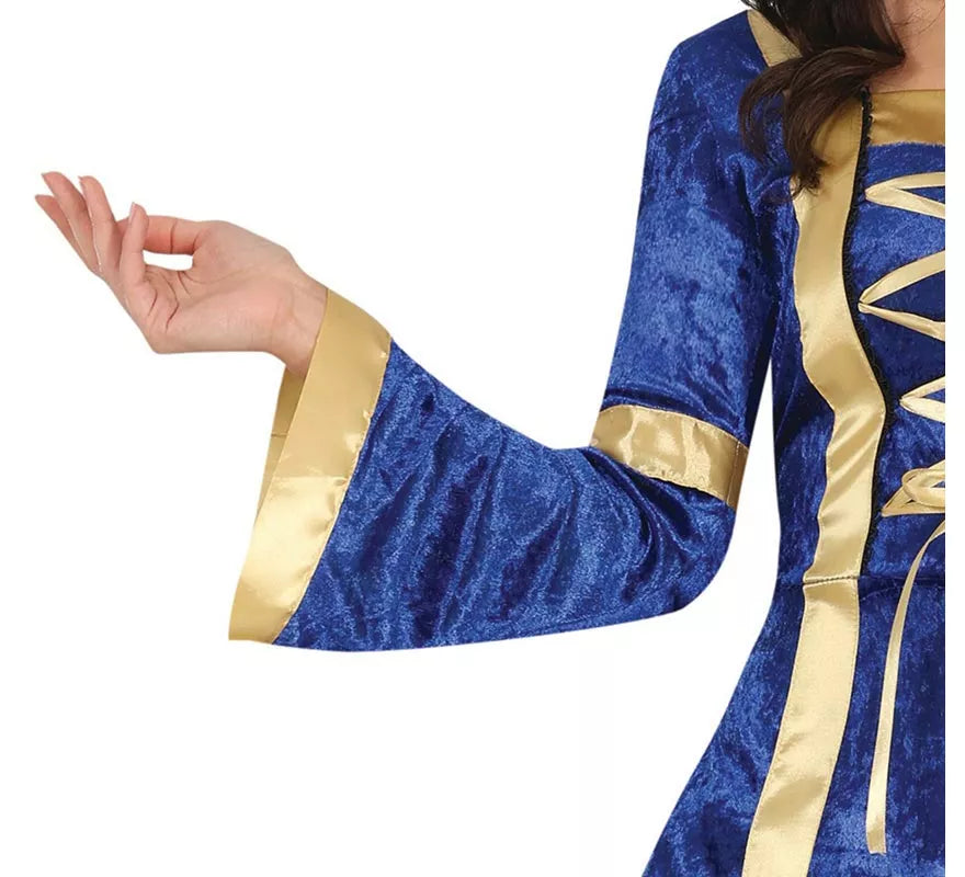 Translation missing: it.Disfraz de Princesa o Noble Medieval azul para mujer