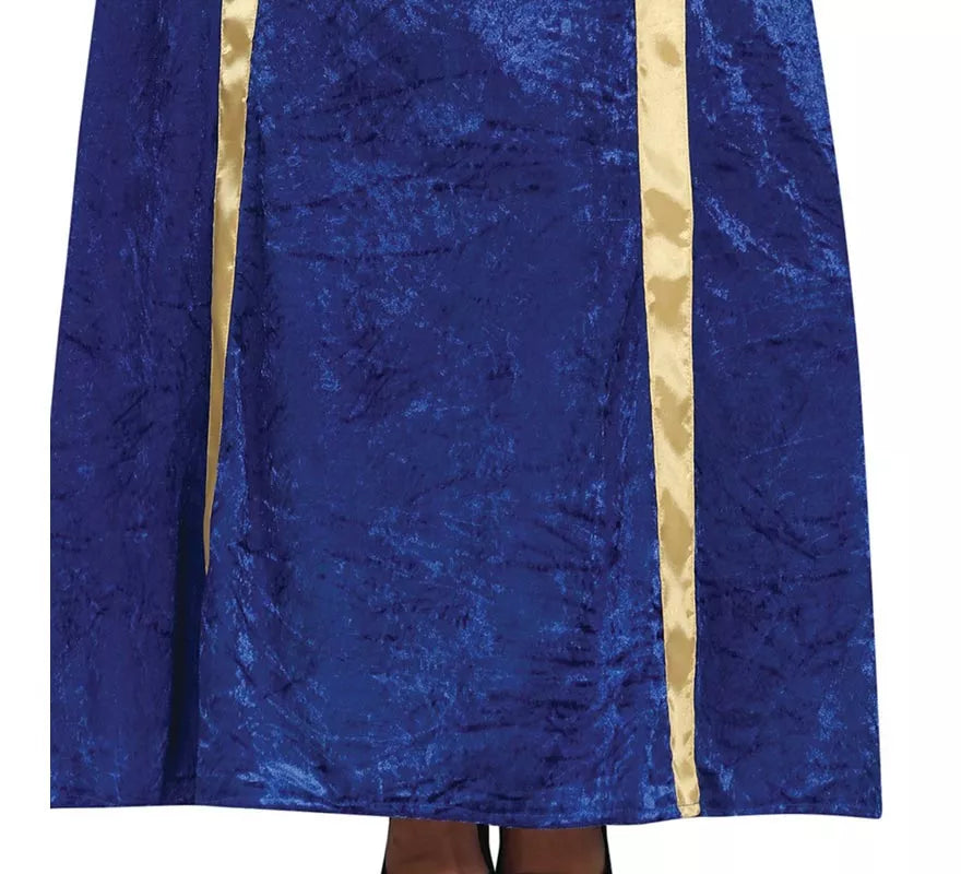 Disfraz de Princesa o Noble Medieval azul para mujer