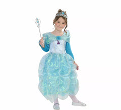 Costume da principessa del paradiso blu per bambine