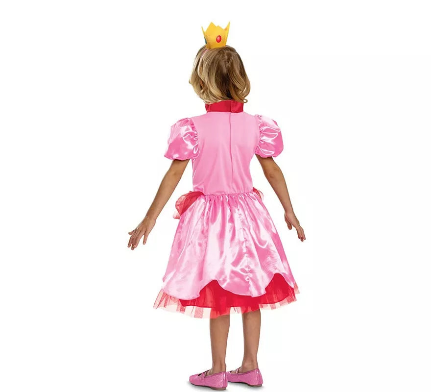 Translation missing: it.Disfraz de Princesa Peach de Super Mario Nintendo para niña