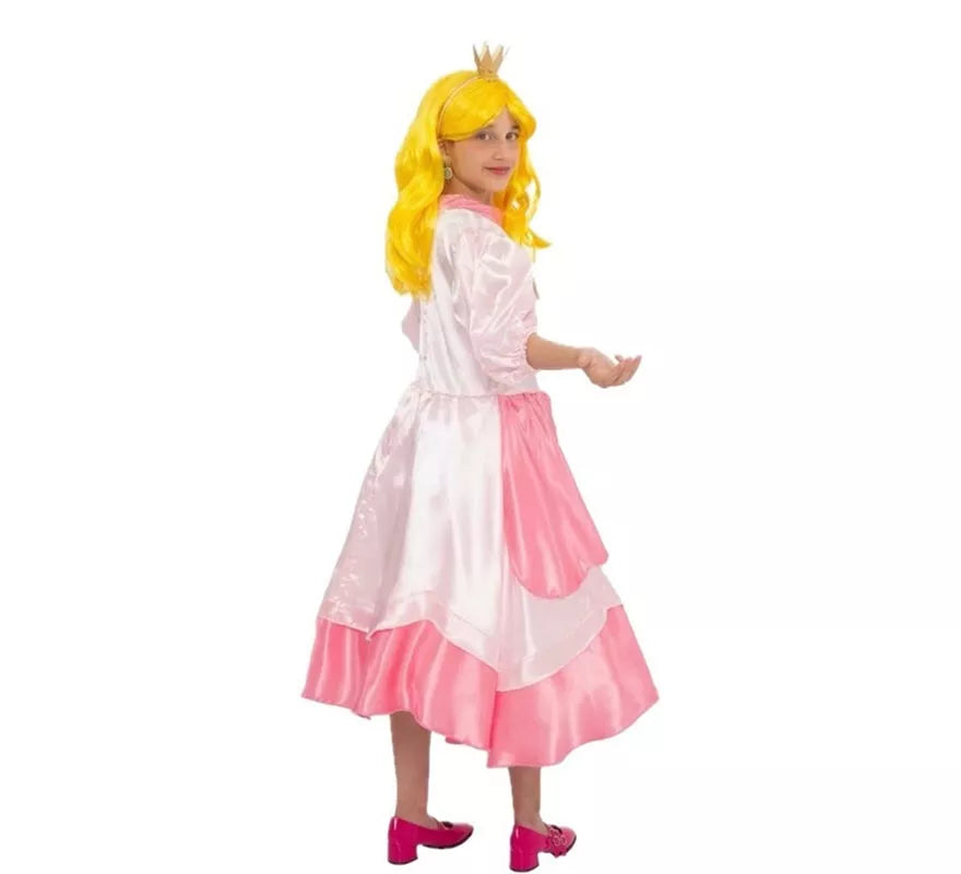 Translation missing: es.Disfraz de Princesa rosa con broche para niña