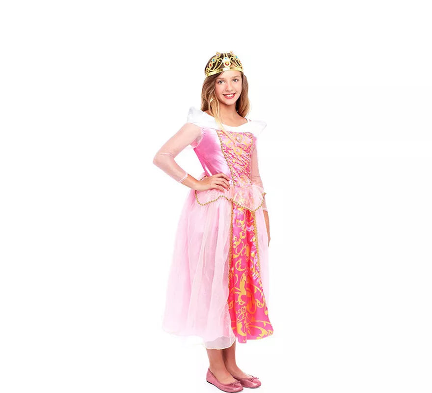 Translation missing: it.Disfraz de Princesa Rosa de Cuento para niña