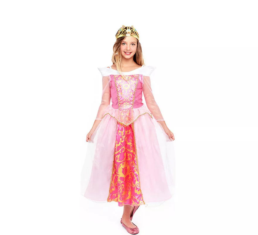 Translation missing: it.Disfraz de Princesa Rosa de Cuento para niña