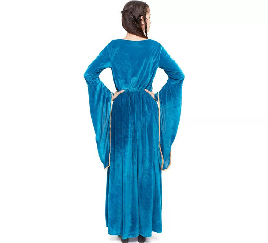 Translation missing: it.Disfraz de Princesa Vikinga o Medieval Azul para mujer