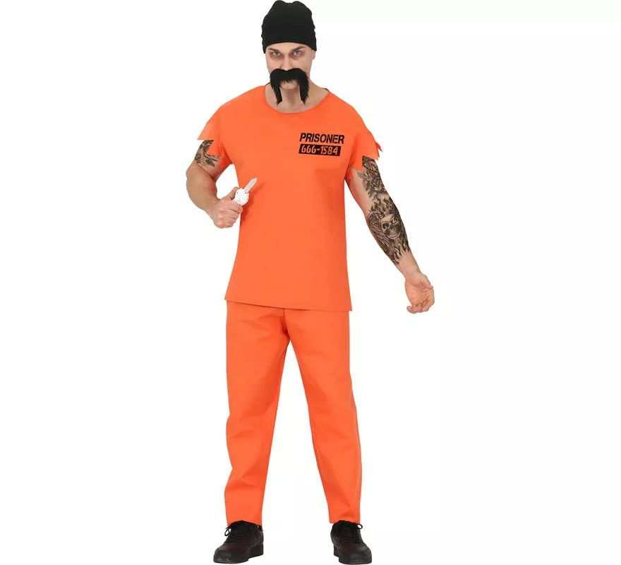 Translation missing: it.Disfraz de Prisionero con Gorro para hombre